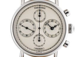 Chronoswiss Kairos CH7523K (1995) - Silver dial 38 mm Steel case