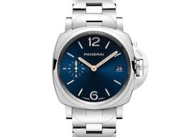 Panerai Luminor Due PAM01123 (2025) - Blauw wijzerplaat 38mm Staal