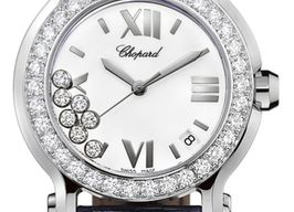 Chopard Happy Sport 278475-3037 (2022) - Wit wijzerplaat 36mm Staal