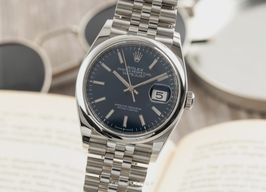 Rolex Datejust 36 126200 (Unknown (random serial)) - Blue dial 36 mm Steel case