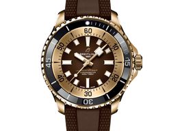 Breitling Superocean 44 N17376201Q1S1 (2023) - Bruin wijzerplaat 44mm Brons