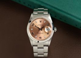 Rolex Oyster Perpetual Date 15200 (2002) - Pink dial 34 mm Steel case