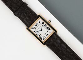Cartier Tank Solo 2742 (2012) - White dial 27 mm Yellow Gold case