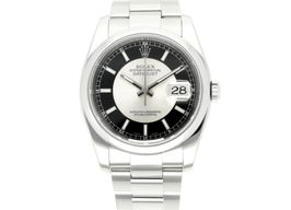 Rolex Datejust 36 116200 (2007) - Zwart wijzerplaat 36mm Staal