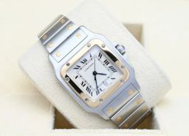 Cartier Santos Galbée 187901 (1992) - White dial 29 mm Gold/Steel case