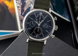 IWC Portofino Chronograph IW391010 (2015) - Zwart wijzerplaat 42mm Staal