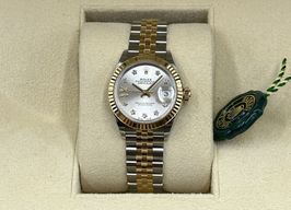 Rolex Lady-Datejust 279173 (2024) - Zilver wijzerplaat 28mm Goud/Staal
