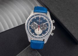 Zenith El Primero 36'000 VpH 03.2040.400/53.C802 (Unknown (random serial)) - Blue dial 42 mm Steel case