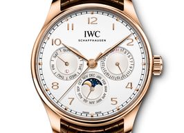 IWC Portuguese Perpetual Calendar IW344202 (2024) - Zilver wijzerplaat 42mm Roodgoud