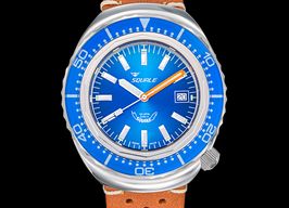 Squale 2002 2002 blue leather (2024) - Blauw wijzerplaat 44mm Staal