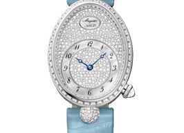 Breguet Reine de Naples 8938BB/8D/964/DD0D (2026) - White dial 28 mm White Gold case