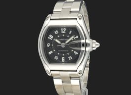 Cartier Roadster 2510 (Unknown (random serial)) - Black dial 37 mm Steel case