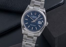 Rolex Datejust 36 126200 (Unknown (random serial)) - Blue dial 36 mm Steel case