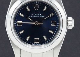 Rolex Oyster Perpetual 76080 (2000) - Blauw wijzerplaat 24mm Staal