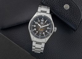 TAG Heuer Autavia WBE5114.EB0173 (2020) - Zwart wijzerplaat 42mm Staal