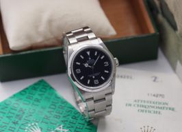 Rolex Explorer 114270 (2002) - Zwart wijzerplaat 36mm Staal