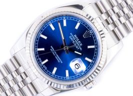 Rolex Datejust 36 116234 (2008) - Blue dial 36 mm Steel case