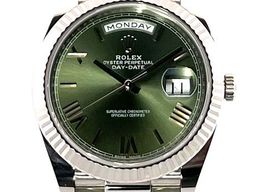 Rolex Day-Date 40 228239 (2020) - Groen wijzerplaat 40mm Witgoud