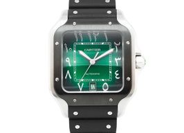 Cartier Santos WSSA0055 (2024) - Green dial 40 mm Steel case