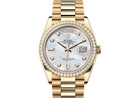 Rolex Day-Date 36 128348RBR (2025) - Parelmoer wijzerplaat 36mm Geelgoud