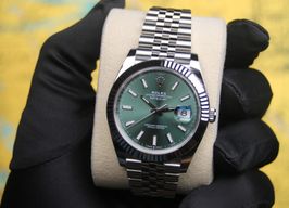 Rolex Datejust 41 126334 (2024) - Groen wijzerplaat 41mm Staal