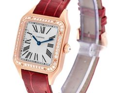 Cartier Santos Dumont WJSA0017 (2023) - Silver dial 28 mm Rose Gold case