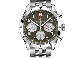 Breitling Classic AVI A233802A1L1A1 (2024) - Groen wijzerplaat 42mm Staal