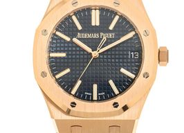 Audemars Piguet Royal Oak Selfwinding 15510OR.OO.1320OR.03 (2023) - Blue dial 41 mm Rose Gold case