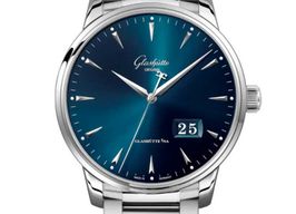 Glashütte Original Senator Excellence 1-36-04-04-02-71 (2023) - Blauw wijzerplaat 42mm Staal