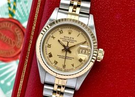 Rolex Lady-Datejust 69173 (1990) - Gold dial 26 mm Gold/Steel case