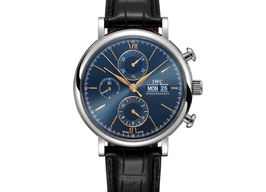 IWC Portofino Chronograph IW391036 (2024) - Blauw wijzerplaat 42mm Staal