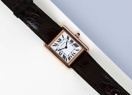 Cartier Tank Solo W5200024 (2015) - Zilver wijzerplaat 31mm Roségoud