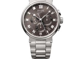 Breguet Marine 5527TI/G2/TW0 (2026) - Grijs wijzerplaat 42mm Titanium