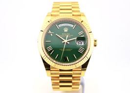 Rolex Day-Date 40 228238 (2023) - Groen wijzerplaat 40mm Geelgoud