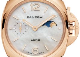 Panerai Luminor Due Luna PAM01181 (2025) - White dial 38 mm Red Gold case