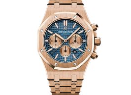 Audemars Piguet Royal Oak Chronograph 26331OR.OO.1220OR.01 (2018) - Blauw wijzerplaat 41mm Roségoud