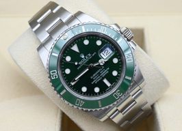 Rolex Submariner Date 116610LV (2013) - Groen wijzerplaat 40mm Staal