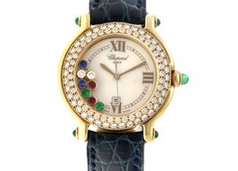 Chopard Happy Sport 27/6177-22 (Unknown (random serial)) - White dial 29 mm Yellow Gold case