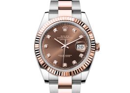 Rolex Datejust 41 126331 (Onbekend (willekeurig serienummer)) - Bruin wijzerplaat 41mm Staal