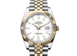 Rolex Datejust 41 126333 (2025) - Wit wijzerplaat 41mm Goud/Staal