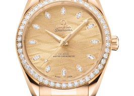 Omega Seamaster Aqua Terra 220.55.38.20.99.002 (2026) - Champagne wijzerplaat 34mm Geelgoud