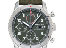 Breitling Aviator 8 A133161A1L1X1 (2023) - Green dial 43 mm Steel case