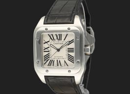 Cartier Santos 100 W20073X8 (2017) - Silver dial 41 mm Steel case