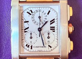 Cartier Tank Française 2303 (2002) - White dial 36 mm Steel case