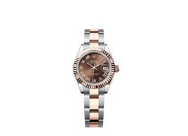 Rolex Lady-Datejust 279171 (2025) - Brown dial 28 mm Gold/Steel case