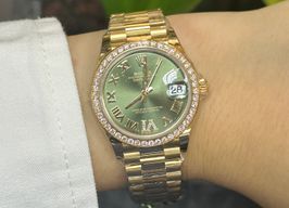 Rolex Datejust 31 278288RBR (2023) - Green dial 31 mm Yellow Gold case