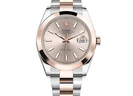 Rolex Datejust 41 126301 (2018) - Pink dial 41 mm Gold/Steel case