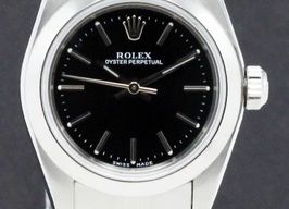 Rolex Oyster Perpetual 76080 (2000) - Black dial 26 mm Steel case