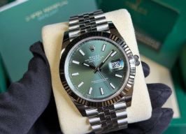 Rolex Datejust 41 126334 (2025) - Groen wijzerplaat 41mm Staal