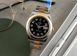 Rolex Datejust II 116333 (2010) - Black dial 41 mm Gold/Steel case